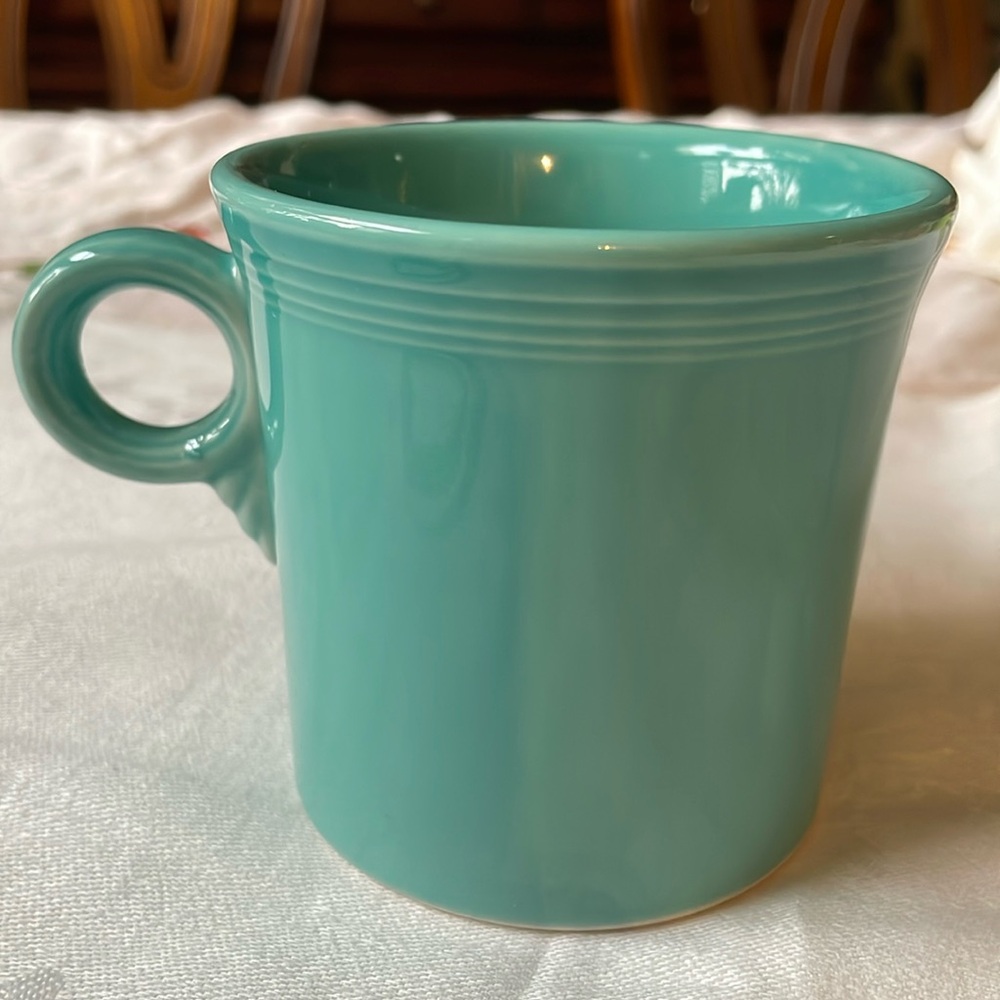 Fiesta ware Mug Cup Turquoise Fiesta Ware Homer Laughlin